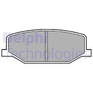 LP527 DELPHI Комплект тормозных колодок, дисковый тормоз (фото 1)