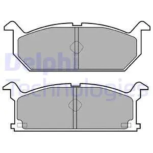 LP528 DELPHI Комплект тормозных колодок, дисковый тормоз (фото 1)