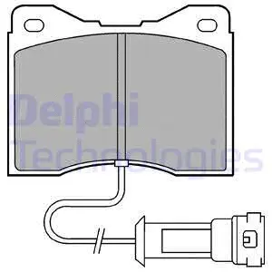 LP556 DELPHI Комплект тормозных колодок, дисковый тормоз (фото 1)