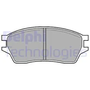 LP561 DELPHI Комплект тормозных колодок, дисковый тормоз (фото 1)