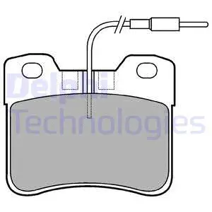 LP563 DELPHI Комплект тормозных колодок, дисковый тормоз (фото 1)