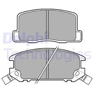 LP574 DELPHI Комплект тормозных колодок, дисковый тормоз (фото 1)