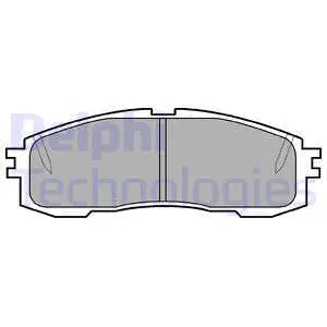 LP577 DELPHI Комплект тормозных колодок, дисковый тормоз (фото 1)