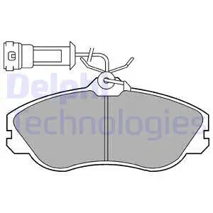 LP579 DELPHI Комплект тормозных колодок, дисковый тормоз (фото 1)