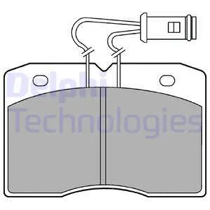 LP580 DELPHI Комплект тормозных колодок, дисковый тормоз (фото 1)