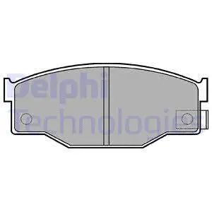 LP582 DELPHI Комплект тормозных колодок, дисковый тормоз (фото 1)