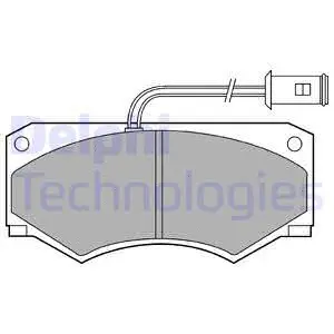 LP584 DELPHI Комплект тормозных колодок, дисковый тормоз (фото 1)