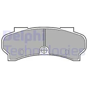 LP589 DELPHI Комплект тормозных колодок, дисковый тормоз (фото 1)