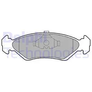 LP591 DELPHI Комплект тормозных колодок, дисковый тормоз (фото 1)