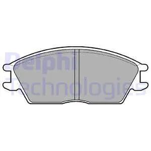 LP593 DELPHI Комплект тормозных колодок, дисковый тормоз (фото 1)
