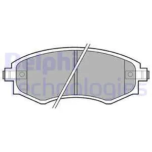 LP606 DELPHI Комплект тормозных колодок, дисковый тормоз (фото 1)