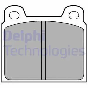 LP61 DELPHI Комплект тормозных колодок, дисковый тормоз (фото 1)