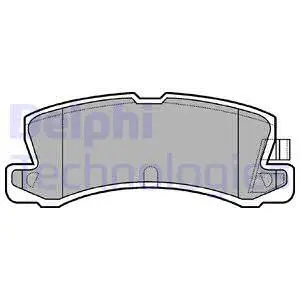 LP611 DELPHI Комплект тормозных колодок, дисковый тормоз (фото 1)