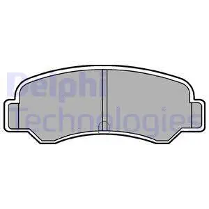 LP612 DELPHI Комплект тормозных колодок, дисковый тормоз (фото 1)