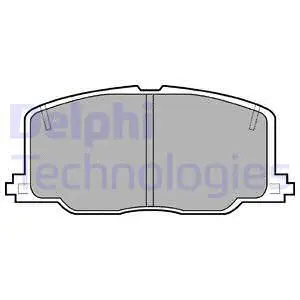 LP613 DELPHI Комплект тормозных колодок, дисковый тормоз (фото 1)