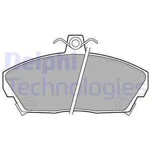 LP619 DELPHI Комплект тормозных колодок, дисковый тормоз (фото 1)