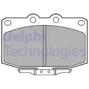 LP621 DELPHI Комплект тормозных колодок, дисковый тормоз (фото 1)
