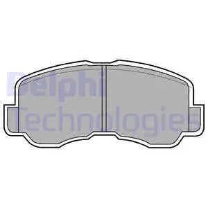 LP640 DELPHI Комплект тормозных колодок, дисковый тормоз (фото 1)