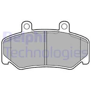 LP643 DELPHI Комплект тормозных колодок, дисковый тормоз (фото 1)