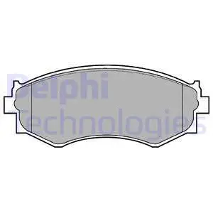 LP645 DELPHI Комплект тормозных колодок, дисковый тормоз (фото 1)
