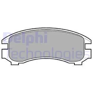 LP671 DELPHI Комплект тормозных колодок, дисковый тормоз (фото 1)