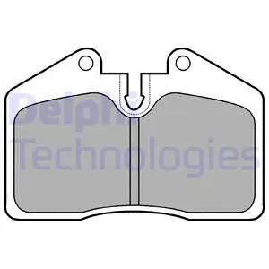 LP672 DELPHI Комплект тормозных колодок, дисковый тормоз (фото 1)