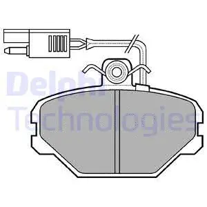 LP675 DELPHI Комплект тормозных колодок, дисковый тормоз (фото 1)