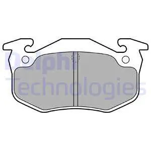 LP699 DELPHI Комплект тормозных колодок, дисковый тормоз (фото 1)