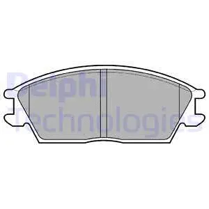 LP704 DELPHI Комплект тормозных колодок, дисковый тормоз (фото 1)