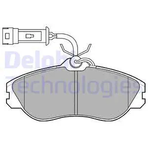 LP706 DELPHI Комплект тормозных колодок, дисковый тормоз (фото 1)