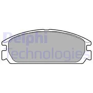 LP721 DELPHI Комплект тормозных колодок, дисковый тормоз (фото 1)