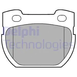 LP777 DELPHI Комплект тормозных колодок, дисковый тормоз (фото 1)