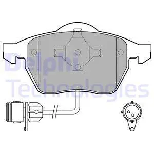 LP784 DELPHI Комплект тормозных колодок, дисковый тормоз (фото 1)