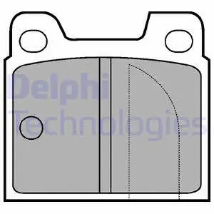 LP81 DELPHI Комплект тормозных колодок, дисковый тормоз (фото 1)