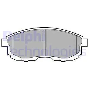 LP812 DELPHI Комплект тормозных колодок, дисковый тормоз (фото 1)
