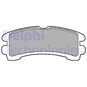 LP816 DELPHI Комплект тормозных колодок, дисковый тормоз (фото 1)
