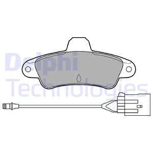 LP853 DELPHI Комплект тормозных колодок, дисковый тормоз (фото 1)