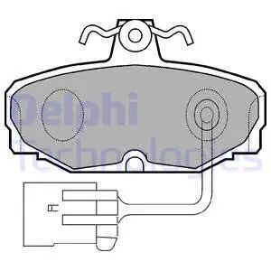 LP868 DELPHI Комплект тормозных колодок, дисковый тормоз (фото 1)