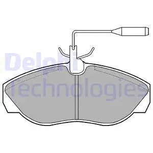 LP877 DELPHI Комплект тормозных колодок, дисковый тормоз (фото 1)