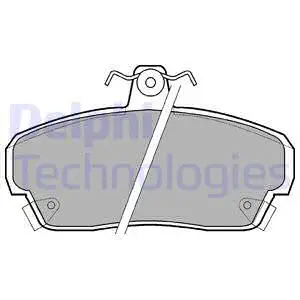 LP879 DELPHI Комплект тормозных колодок, дисковый тормоз (фото 1)