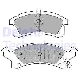 LP898 DELPHI Комплект тормозных колодок, дисковый тормоз (фото 1)