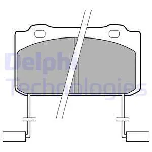 LP899 DELPHI Комплект тормозных колодок, дисковый тормоз (фото 1)