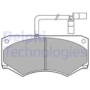 LP903 DELPHI Комплект тормозных колодок, дисковый тормоз (фото 1)