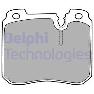LP908 DELPHI Комплект тормозных колодок, дисковый тормоз (фото 1)
