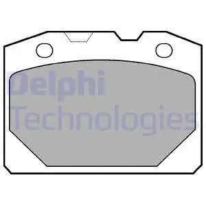 LP92 DELPHI Комплект тормозных колодок, дисковый тормоз (фото 1)