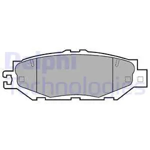 LP939 DELPHI Комплект тормозных колодок, дисковый тормоз (фото 1)