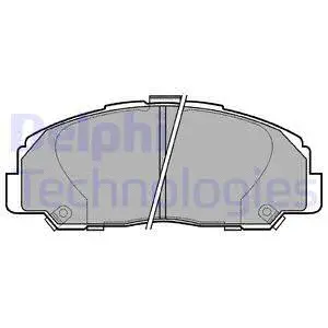 LP944 DELPHI Комплект тормозных колодок, дисковый тормоз (фото 1)