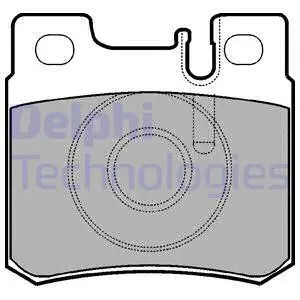 LP946 DELPHI Комплект тормозных колодок, дисковый тормоз (фото 1)