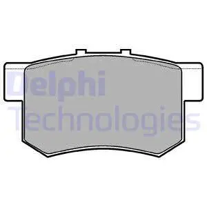 LP948 DELPHI Комплект тормозных колодок, дисковый тормоз (фото 1)