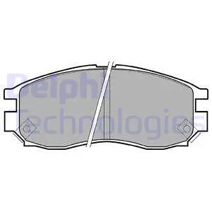 LP961 DELPHI Комплект тормозных колодок, дисковый тормоз (фото 1)